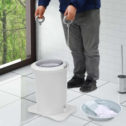 Miniatura 4 de Deshidratador de ropa manual, mini secadora portátil compacta con cubierta superior transparente, deshidratador manual independiente de 12 L/3.17
