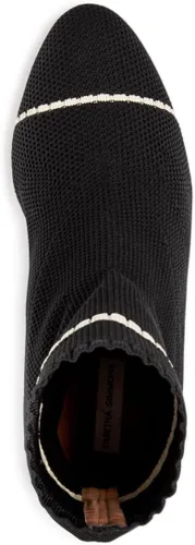 Miniatura 3 de Tabitha Simmons Botas de tacón con tacón de bloque para mujer, color negro, a rayas, elásticas, cómodas, 36, Negro