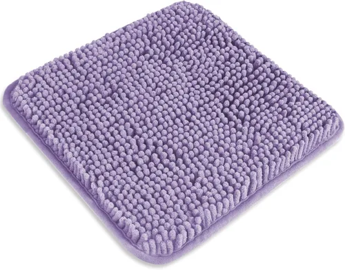 Miniatura 464 de Alfombra de baño pequeña de 12 x 18 pulgadas, lavable y absorbente, antideslizante, alfombra de baño de felpilla gruesa y suave para baño, ducha