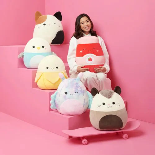 Miniatura 7 de Squishmallows Pierogi Banana Monkey original de 8 pulgadas - Peluche oficial de Jazwares Mono de plátano