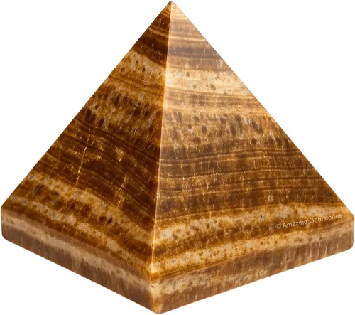 Miniatura 89 de Piedras Curativas de Cristal de Pirámide de Cuarzo Claro de Amazing Gemstone - Figura de Gran Pirámide de 2" de Piedra Natural para Meditación