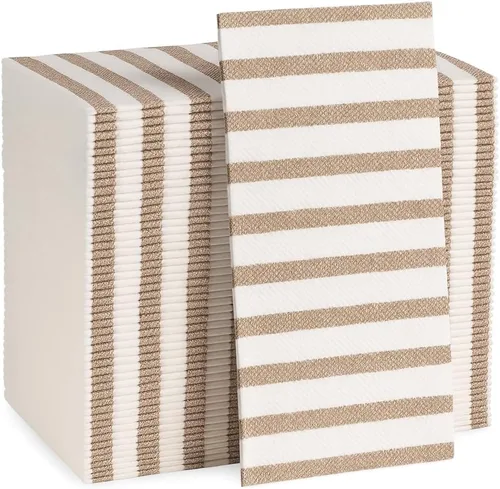 Miniatura 11 de Toallas desechables hechas en Italia para invitados con tacto de lino, servilletas de baño de alta calidad, suaves y absorbentes, elegantes
