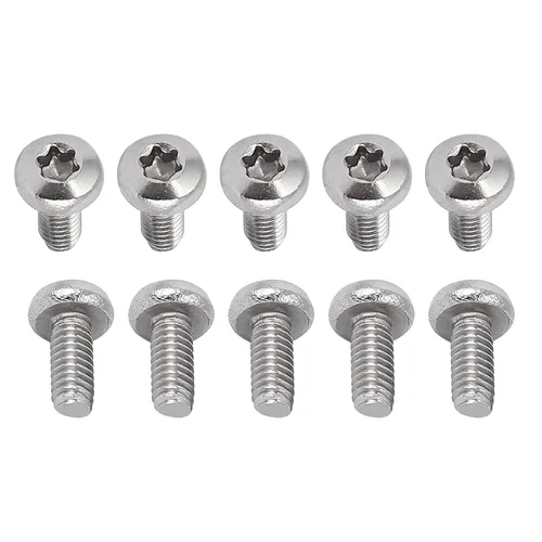 Miniatura 45 de DTGN Tornillos Torx de cabeza plana M1.0.236x0.118 in (DXL), paquete de 20, buenos para maquinaria, sujetadores de seguridad Torx de acero