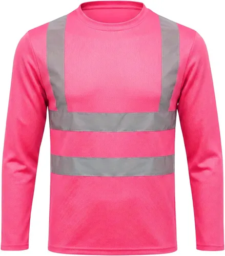 Miniatura 11 de HYCOPROT Hi Vis Safety Shirts Long Sleeve High Visibility Reflective Shirt for Men Women Class 3 Construction T Shirt Work T-shirts Clothes for
