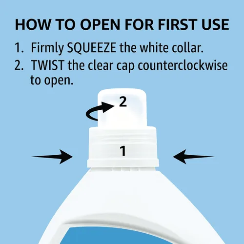 Miniatura 8 de Amazon Basics Detergente líquido concentrado para la ropa, lino limpio, 110 cargas, 82.5 onzas líquidas (anteriormente Solimo)