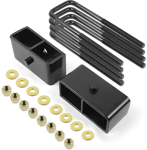Miniatura 9 de AUTOPTIM Kit de Bloque de Elevación Niveladora de 1 Pulgada Trasero - Reemplazo para Silverado 1500 2007-2024, Sierra 1500 2007-2023, Espaciadores