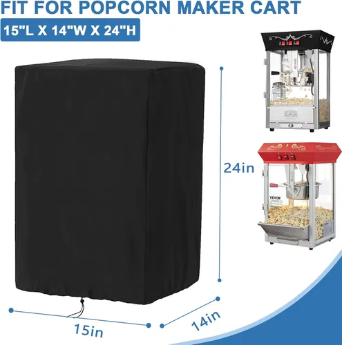 Miniatura 2 de Funda para máquina de palomitas de maíz compatible con Great Northern compatible con VEVOR, fundas impermeables 420D para carrito de palomitas