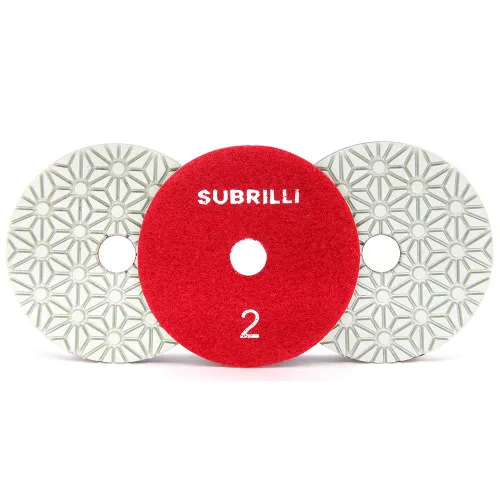 Miniatura 10 de Almohadillas de pulido de diamante de 3 pasos seco/húmedo de 4 pulgadas, 9 piezas, paso 1 para hormigón de cuarzo de mármol de granito