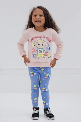 Miniatura 2 de CoComelon JJ - Conjunto de sudadera y pantalones de vellón para bebés y niñas pequeñas