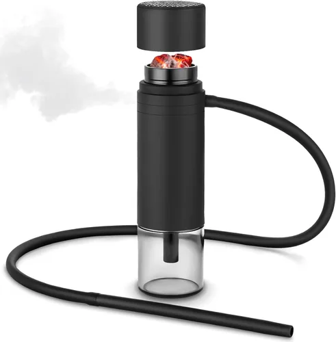 Miniatura 6 de Juego de cachimba portátil taza cachimba con todo lo grande para viajes en coche incluye todos los accesorios