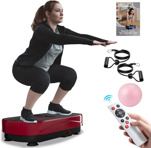 Miniatura 9 de Natini Vibration Plate Exercise Machine - Power Vibrating Plate for Lymphatic Drainage,Whole Boday Workout Machine for Women Weight Loss Home