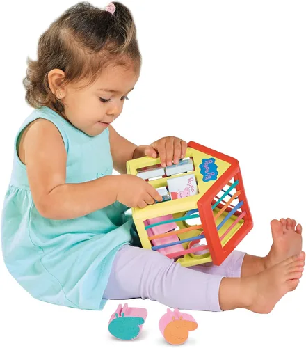 Miniatura 4 de TOMY Toomies Grow with Peppa Pig - Casa de actividades de Peppa - Centro de actividades para niños con clasificación de formas sensoriales