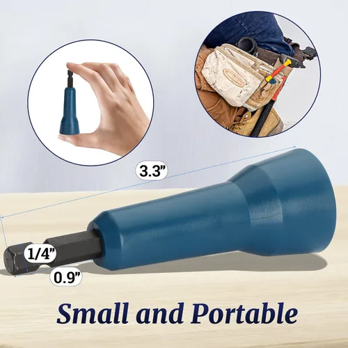 Miniatura 7 de 2 piezas de tornado de tuerca de alambre, herramienta rápida para taladro, tuerca de alambre Twiter para taladro, conector de cable giratorio