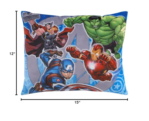 Miniatura 6 de Marvel The Avengers I Am A Hero - Almohada decorativa azul, verde y roja