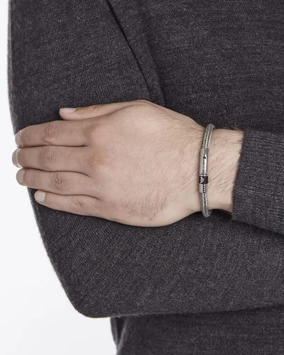 Miniatura 4 de Emporio Armani EGS1623040-19 Pulsera de acero inoxidable de 19,0 centímetros, Metal, N A