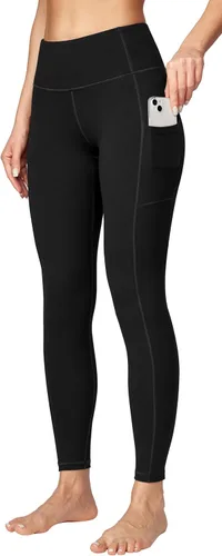 Ewedoos - Pantalones deportivos de yoga para mujer con bolsillos leggings con bolsillos, de tiro alto, con control de abdomen, que no transparentan,