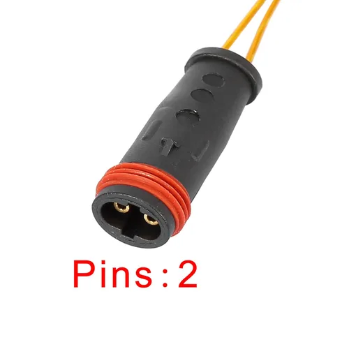 Miniatura 6 de X AUTOHAUX 2 unids coche delantero trasero pastillas de freno electrónico sensor de desgaste indicador 1645401017 2205401517 para Mercedes-Benz