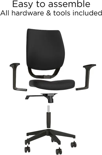Miniatura 9 de Staples - Silla ergonómica de tela, color negro