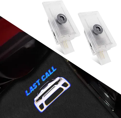 uuakarin 2 piezas de luces para puerta de auto con logotipo, no se desvanecen, compatibles con Charger 2010-presente, luces LED de cortesía,