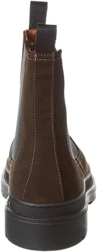 Miniatura 3 de Aquatalia Botas Kent Chelsea para hombre fabricadas en Italia, piel de oveja de gamuza, forro de cuero, puntera redonda, suela de goma.
