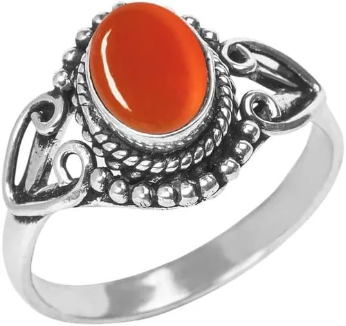 Miniatura 8 de Anillo de gemas, anillo de plata, anillo hecho a mano con superposición de plata, joyería bohemia, anillo de plata para mujeres y niñas de todas