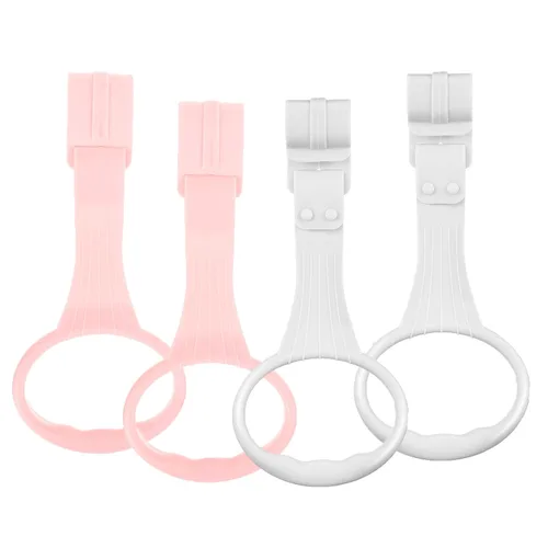 4 anillos de dominadas para corralito de bebé, accesorios para corralito de juegos para ayudar a ponerse de pie, herramienta de entrenamiento para