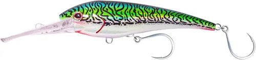 Miniatura 26 de Nomad Design DTX Minnow con sistema patentado Autotune - Acción de natación de pez cebo envejecido, BKK Diablo Caballa Rosa Caliente