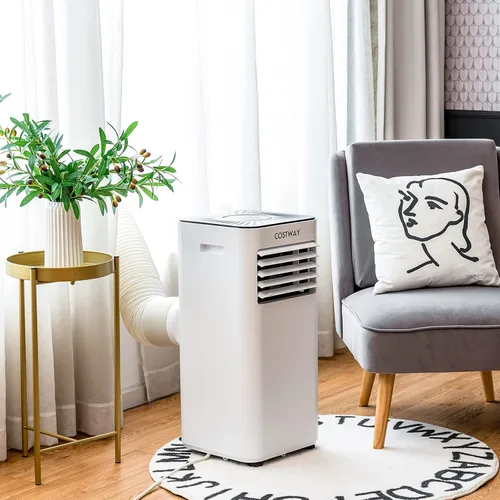 Miniatura 2 de COSTWAY Aire acondicionado portátil 10000BTU, deshumidificador, refrigeración para espacios de habitación de hasta 350 pies cuadrados con función
