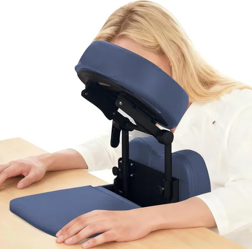 Miniatura 12 de TOROKOM Soporte ajustable para reposacabezas y almohada facial (color negro)
