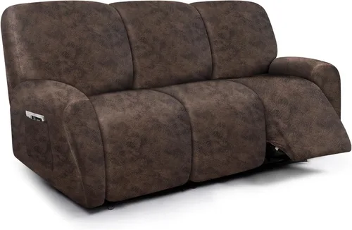 Miniatura 83 de molasofa Fundas de cuero para sillas reclinables, fundas para sillas reclinables grandes para silla reclinable, 4 piezas, fundas lavables que se