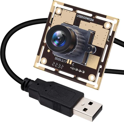 Miniatura 7 de ELP Módulo de cámara USB gran angular con enfoque automático de 5 mp con carcasa de metal OV5640 Mini UVC USB2.0 Lightburn cámara grabador láser