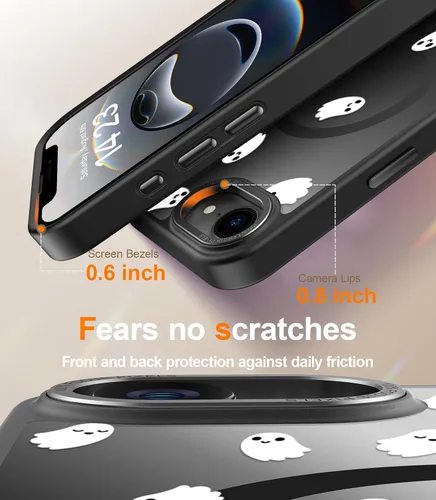 Miniatura 612 de Goodon para iPhone 15 Pro Max con protector de pantalla de privacidad, compatible con Magsafe, funda translúcida mate a prueba de golpes - Linda