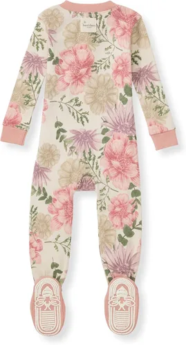 Miniatura 55 de Burt's Bees Baby Pijama para bebé niña, 100% algodón orgánico, pijama de una pieza, overol diagonal con cremallera, ajuste cómodo