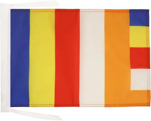 Miniatura 1106 de Bandera de México AZ FLAG, 45.7 x 30.5 cm, con cordones - Pequeñas banderas mexicanas de 30 x 45 cm - Bandera de 45.7 x 30.5 cm