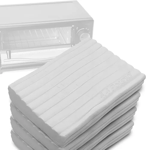 Miniatura 8 de ReArt - Arcilla polimérica para hornear blanca, no tóxica de 4.4 libras con herramientas de cerámica y pinceles para pintura, ideal para modelar