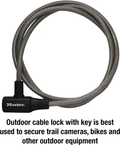 Miniatura 2 de Master Lock Cable Lock, Keyed Bike Lock, 6 ft. Long, 8154DPF