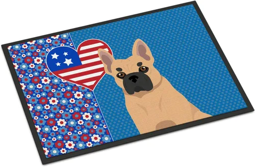 Miniatura 181 de Caroline's Treasures WDK5119JMAT Airedale Terrier USA - Tapete para interiores o exteriores, 24 x 36 pulgadas, tapete para puerta delantera