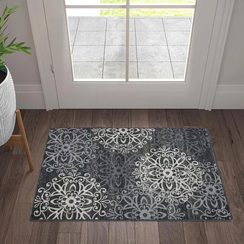 Miniatura 33 de SUPERIOR – Alfombra de área contemporánea de la colección Leigh - Alfombra moderna de 5/16 de pulgada (8 mm) de pelo con diseño de medallón floral
