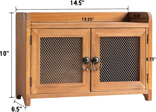Miniatura 2 de COLLECTIVE HOME - Armario de almacenamiento, mini gabinete de encimera, organizador de madera para cocina, sala de estar, dormitorio, baño, oficina