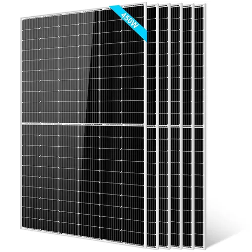 Miniatura 30 de SUNGOLDPOWER UL61730 - Panel solar de 450 W, 8 unidades, monocristalino, célula de clase A, rígido, alta eficiencia, carga de 12 V/24 V/48 V