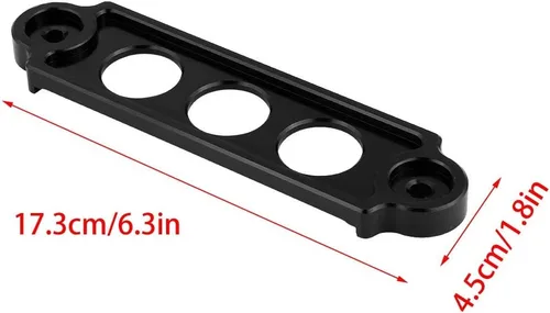 Miniatura 7 de Fydun Soporte de amarre de batería, batería de carreras de coches, soporte de sujeción de bloqueo anodizado para Honda Civic/CRX 1988-2000 (negro)