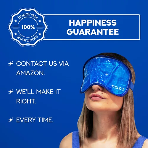 Miniatura 6 de Ticlo's - Máscara de ojos refrescante para ojos hinchados - Caja lista para regalo - Máscara de gel para dormir, compresa fría para círculos