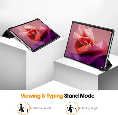 Miniatura 3 de Gylint Funda inteligente de piel sintética ultrafina para Lenovo Tab P12 Pro (2ª generación), P12, Xiaoxin Pad Pro de 12.7 pulgadas 2024, funda