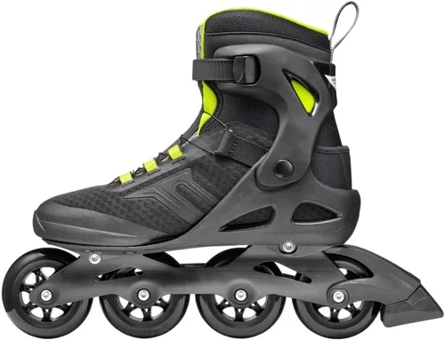 Miniatura 3 de Rollerblade Macroblade 84 BOA, Patines en línea de fitness para adultos, negro y lima, patines en línea de rendimiento