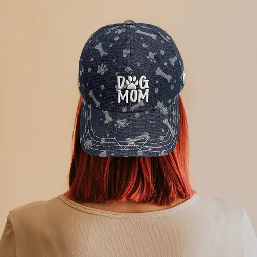 Miniatura 7 de Waldeal Gorra bordada de béisbol con diseño de perro para mujer, diseño de pata de jacquard, regalo para amantes
