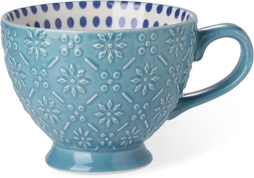 Miniatura 3 de SIGNATURE HOUSEWARES Juego de 4 tazas con patas surtidas de 14 onzas, PP13 multicolor