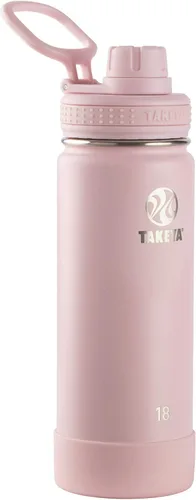Miniatura 49 de Takeya Actives - Botella de agua de acero inoxidable, con aislamiento térmico y tapa de boquilla, capacidad de 24 onzas, color azul piedra Piedra