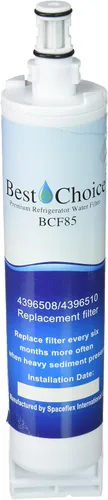 Best Choice - Filtro de agua de repuesto para Whirlpool 4396508, 4396510, EveryDrop EDR5RXD1 filtro 5, NL240V, WFL400, PUR W10186668 certificado