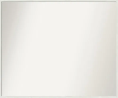 Miniatura 738 de Amanti Art Espejo de baño blanco para sobre el fregadero, 32 x 45 pulgadas, espejo de tocador rectangular blanco esbelto, marco de madera moderno