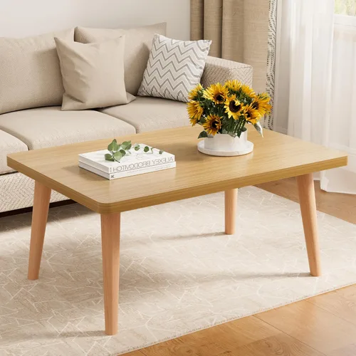Miniatura 29 de Mesa auxiliar pequeña, mesa baja con patas de madera maciza, mesa auxiliar ovalada de 23.6 pulgadas, mesa auxiliar auxiliar de pie para sentarse